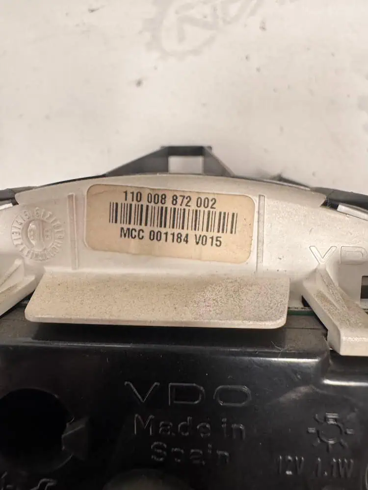Quadro Strumenti Smart Fortwo 0.6 Benzina (40kw) - 110008872002