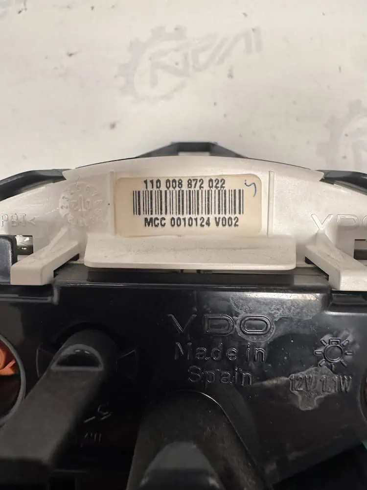 Quadro Strumenti Smart Fortwo Coupé 0.6 Turbo (40kw) – 110008872022