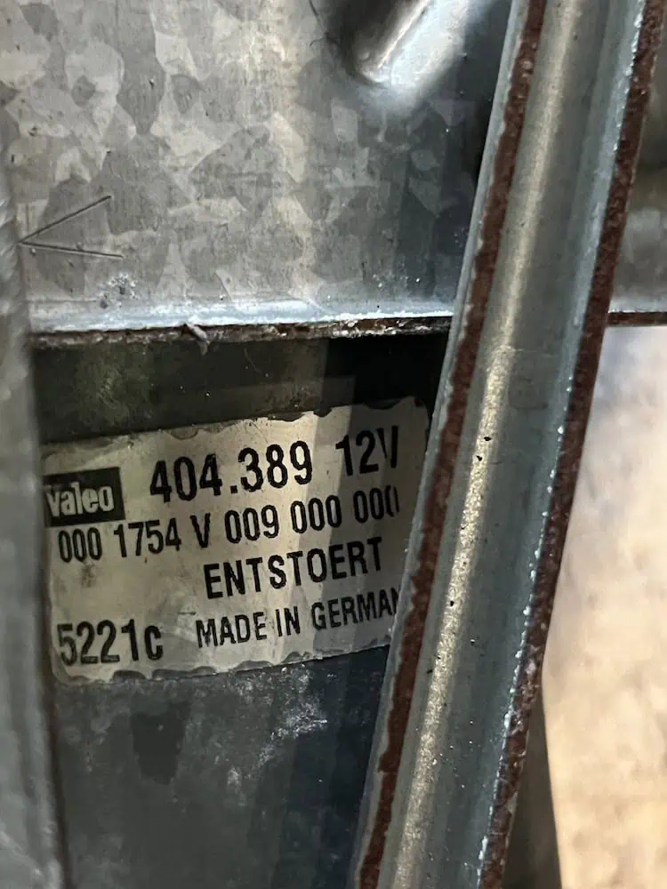 Motorino Tergicristallo Anteriore Smart Fortwo 0.6 (40kw) – 1754V009000000