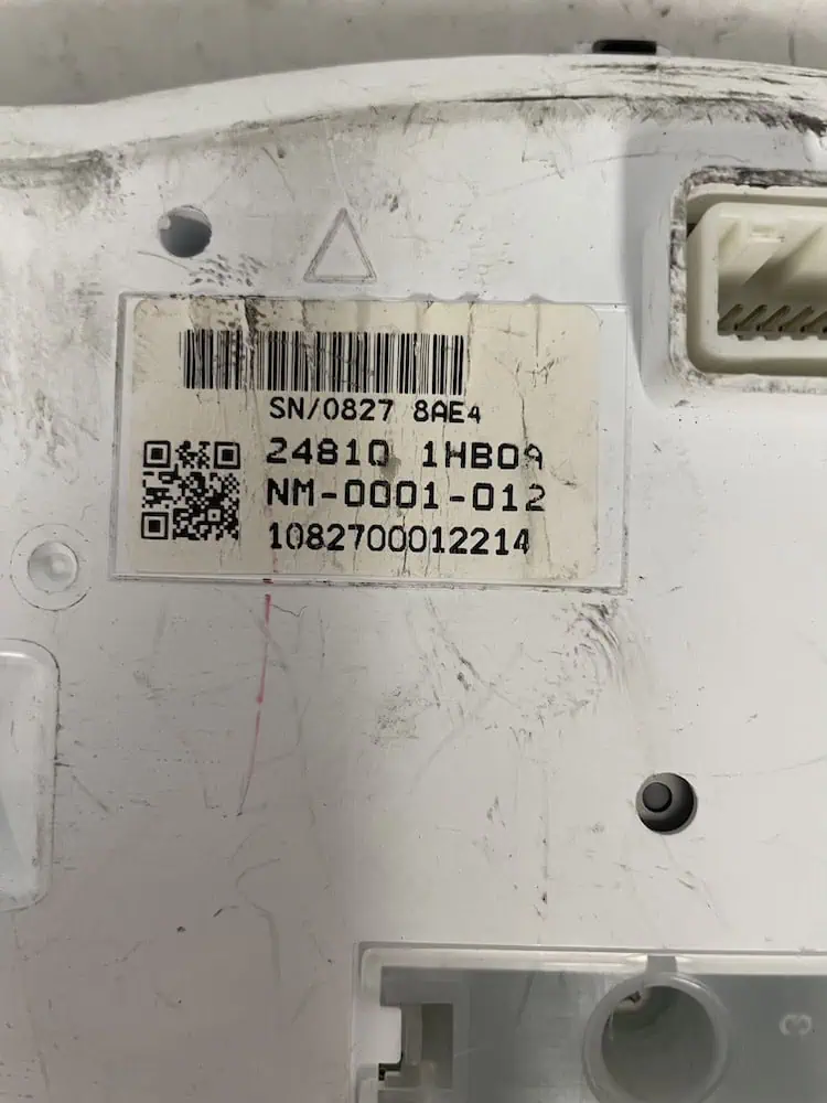 Quadro Strumenti Nissan Micra 7° Serie 1.2 Benzina (59kw) – 248101HBOA