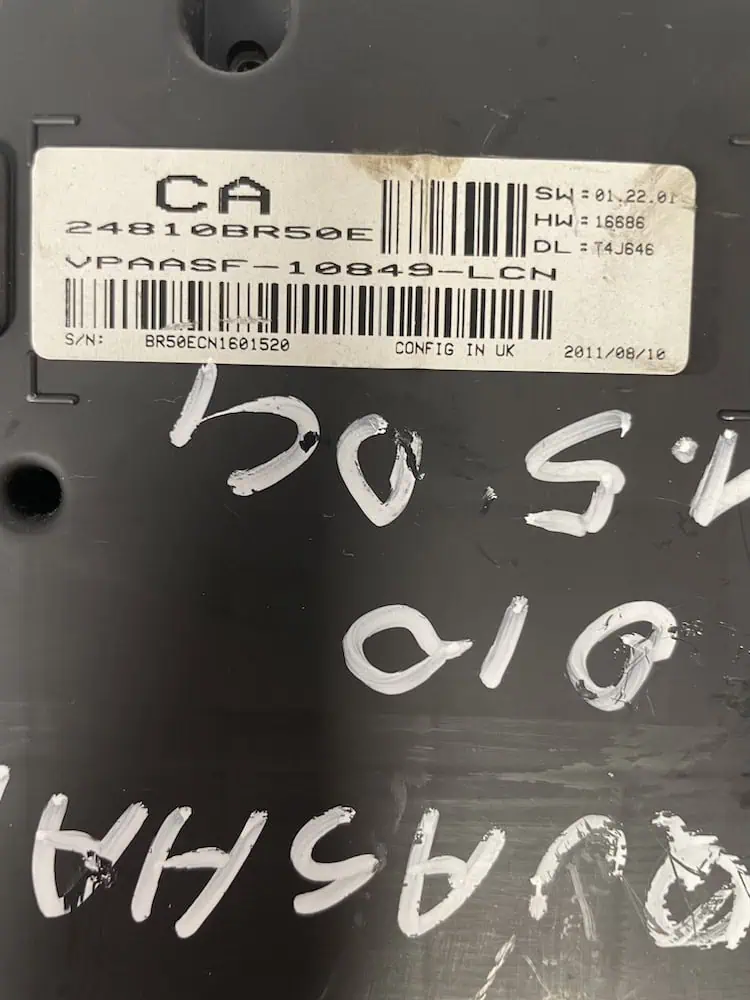 Quadro Strumenti Nissan Qashqai 1.5 dCi (81kw) – 24810BR50E