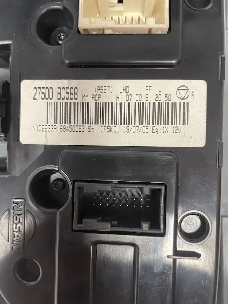 Comando Clima Nissan Micra 1.2 Benzina (59kw) – 27500BC568