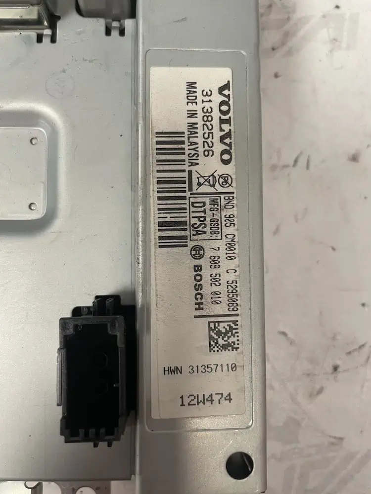 Display Multifunzione Volvo V40 1.6 TD (84kw) – 31382526