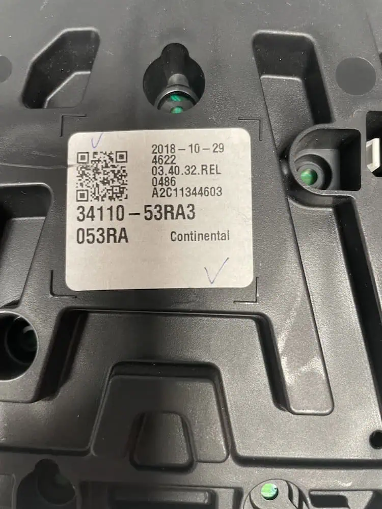 3411053RA3-2 Quadro Strumenti Suzuki Swift 1.2 16V (66kw) – 3411053RA3