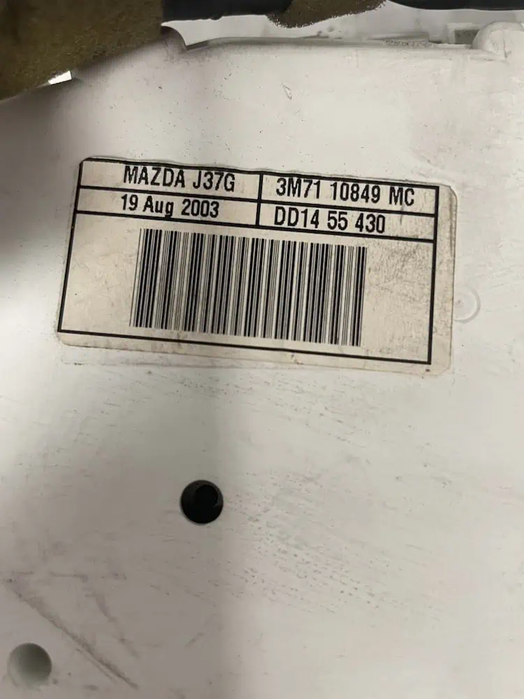 3M7110849MC-2 Quadro Strumenti Mazda 2 1.2 16V Benzina (55kw) – 3M7110849MC