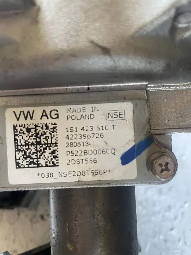422396726-3 Piantone Sterzo Elettrico Volkswagen Up 1.0 Benzina (44kw) – 422396726