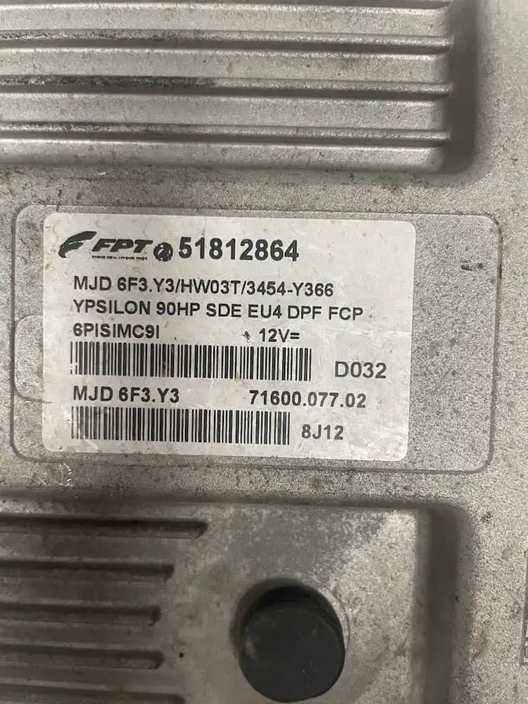 Centralina Motore Lancia Ypsilon 1.3 MJT (66kw) – 51812864
