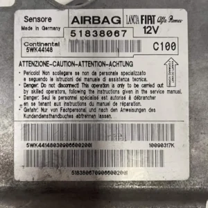 51838067-2 Centralina Airbag Fiat Grande Punto 1.3 MJT (66kw) – 51838067