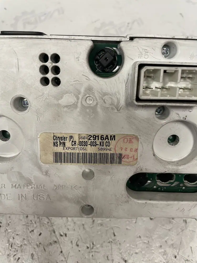 Quadro Strumenti Jeep Grand Cherokee 3.1 TD 4x4 (103kw) - 56042916AM