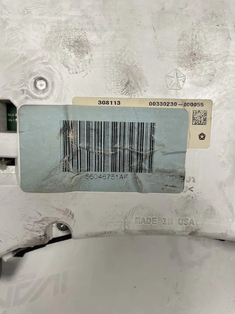 Quadro Strumenti Fiat Freemont 2.0 MJT (103kw) – 56046751AF