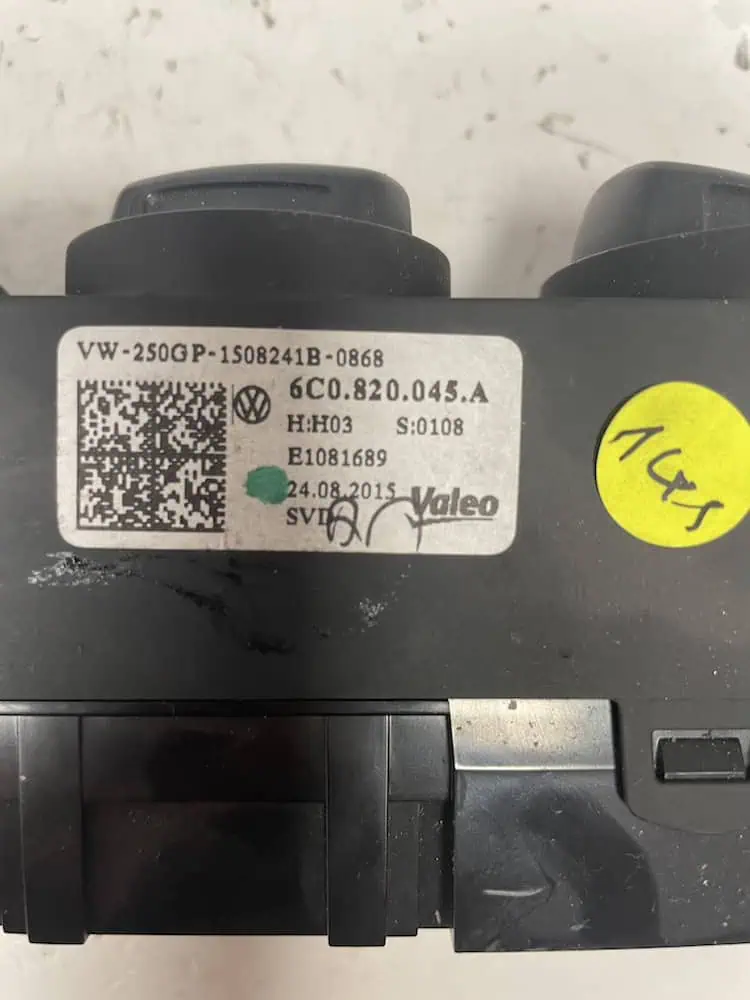 Comandi Clima Volkswagen Polo 1.4 TDi (55kw) – 6C0820045A