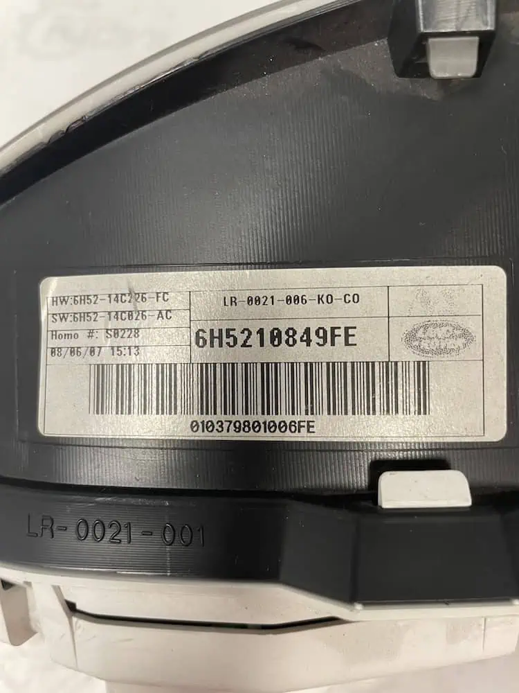 6H5210849FE-2 Quadro Strumenti Land Rover Freelander 2.2 TD4 4x4 (110kw) – 6H5210849FE