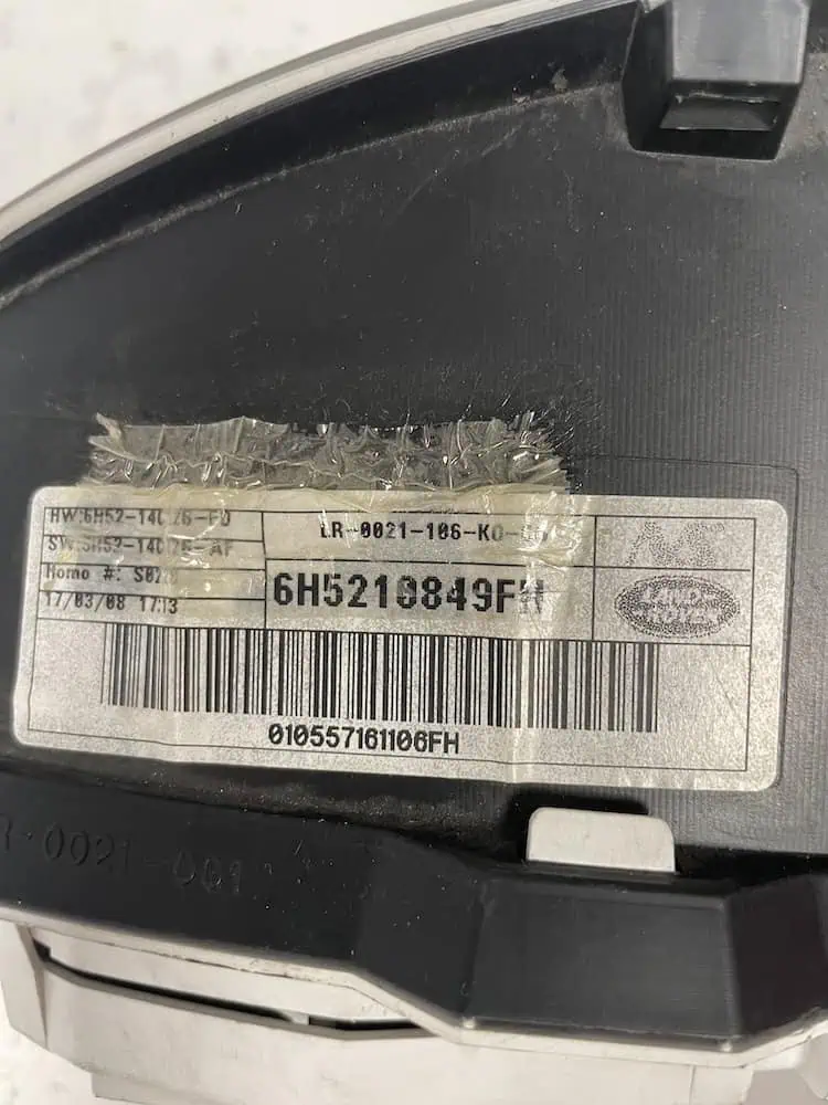 Quadro Strumenti Land Rover Freelander 2.2 Diesel (118kw) – 6H5210849FH