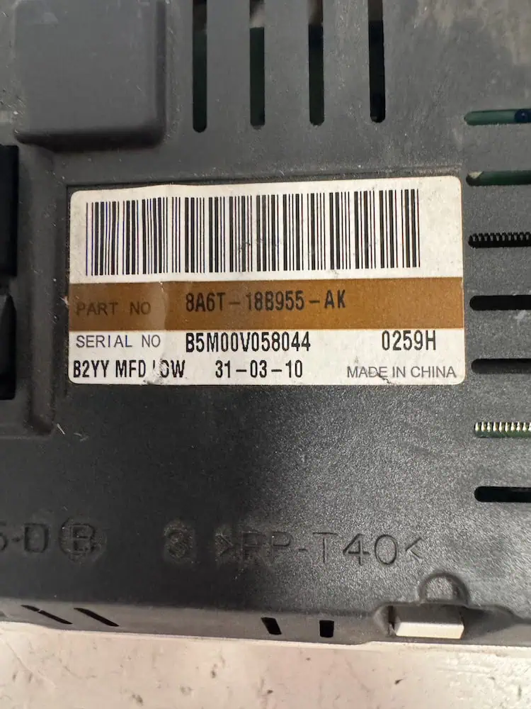 8A6T18B955AK-2 Display Computer Ford Fiesta 1.4 Benzina (71Kw) - 8A6T18B955AK