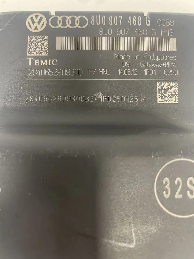 8U0907468G-2 Centralina Gateway Audi Q3 2.0 TDI (130kw) – 8U0907468G