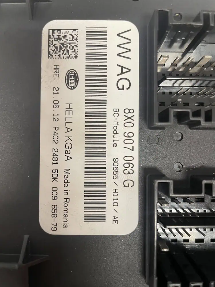Centralina Body Computer Audi A1 1.4 TFSI (136kw) – 8X0907063G