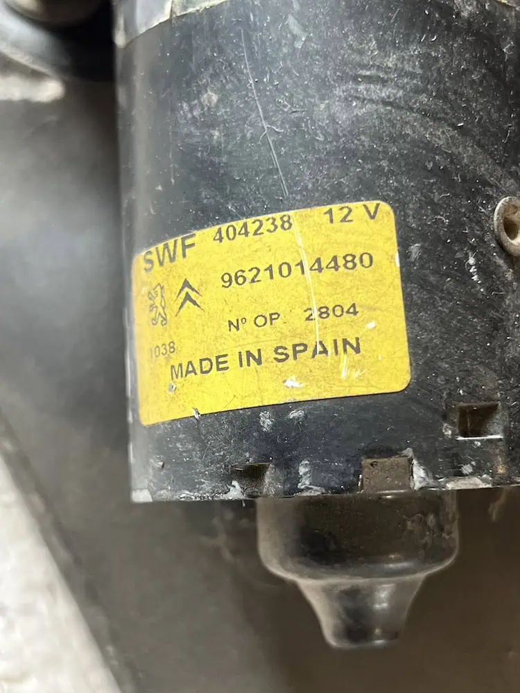 Motorino Tergicristallo Anteriore Citroen Berlingo 1.9 Diesel (51kw) – 9621014480