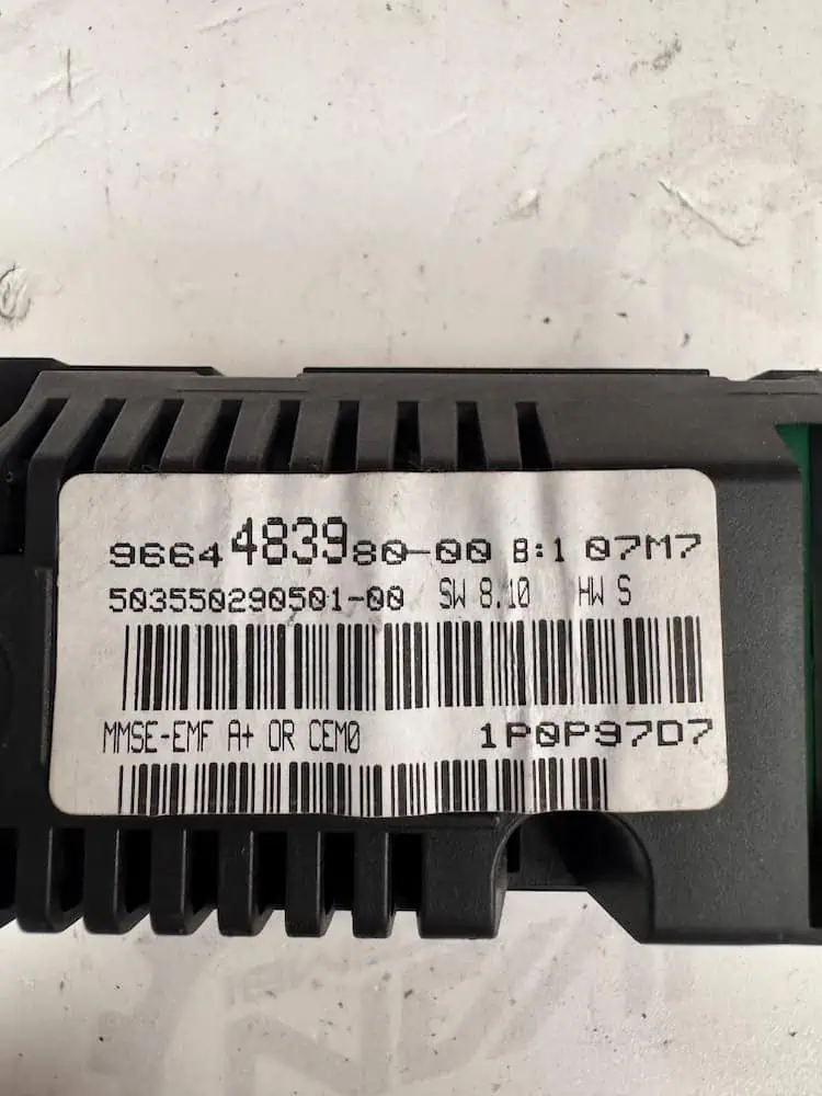 Display Computer Peugeot 308 1.4 Benzina (70kw) - 9664483980