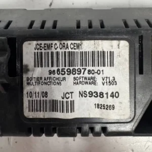 Display Multifunzione Peugeot 207 1.6 HDi (80Kw) - 9665989780