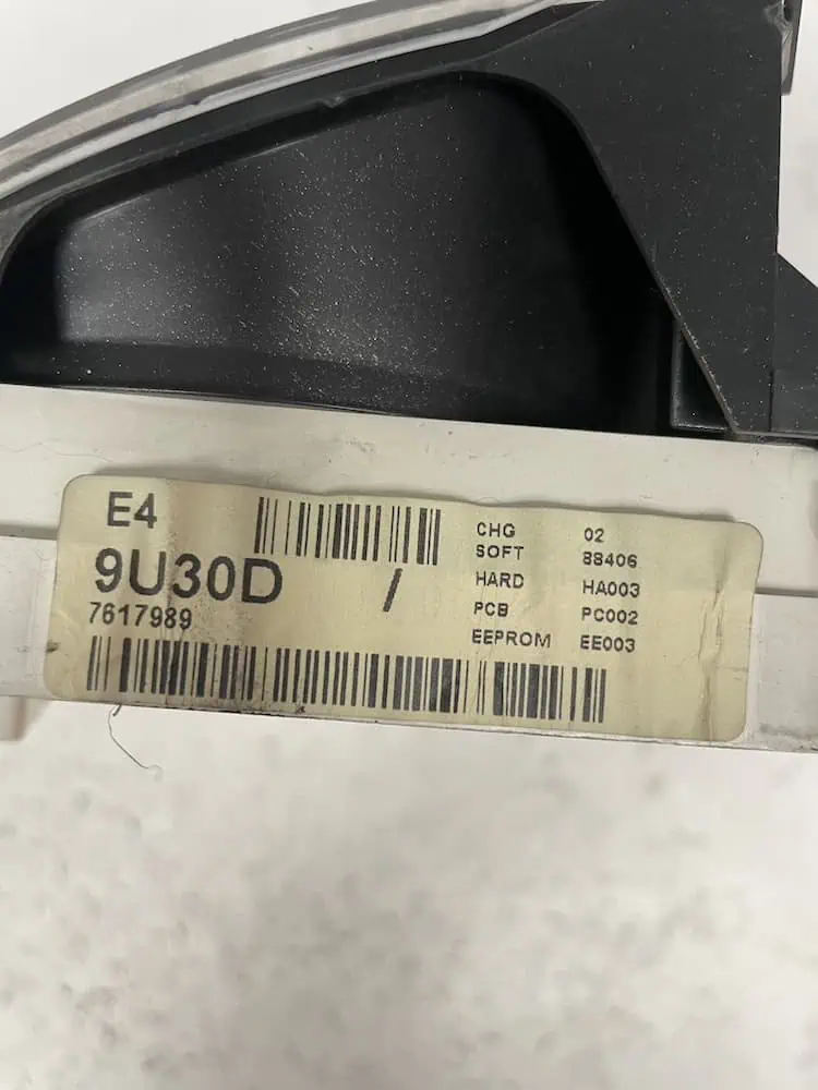 Quadro Strumenti Nissan Note 1.5 dCi (76kw) – 9U30D