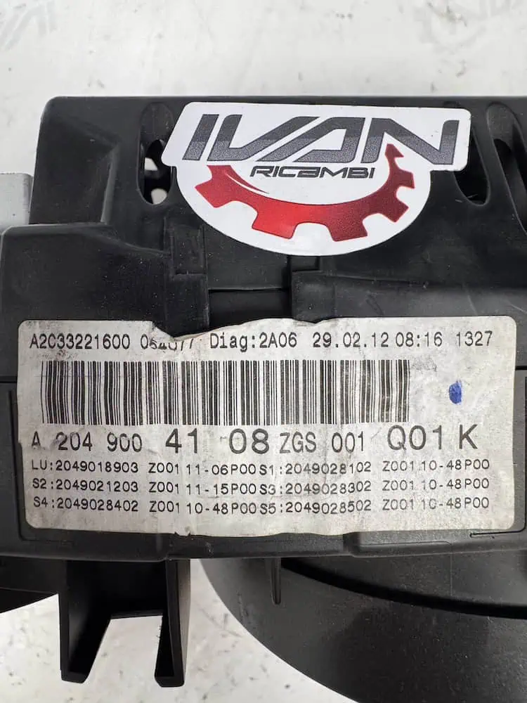 A2049004108-2 Quadro Strumenti Mercedes-Benz Classe C 200 CDI (100kw) – A2049004108