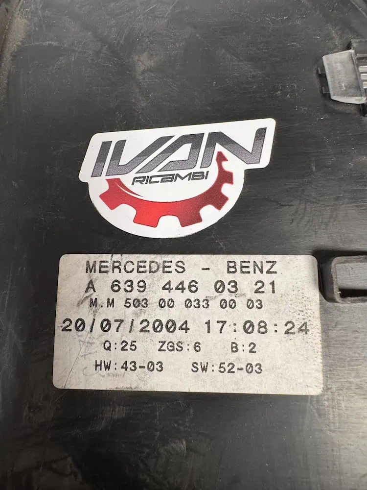 A6394460321-2 Quadro Strumenti Mercedes-Benz Vito 2.2 CDI (110kw) - A6394460321