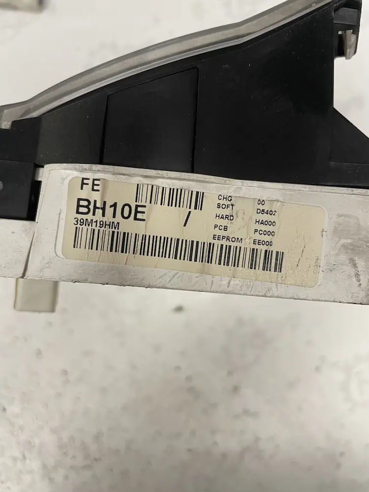 BH10E-2 Quadro Strumenti Nissan Note 2° Serie 1.4 16V (65kw) – BH10E