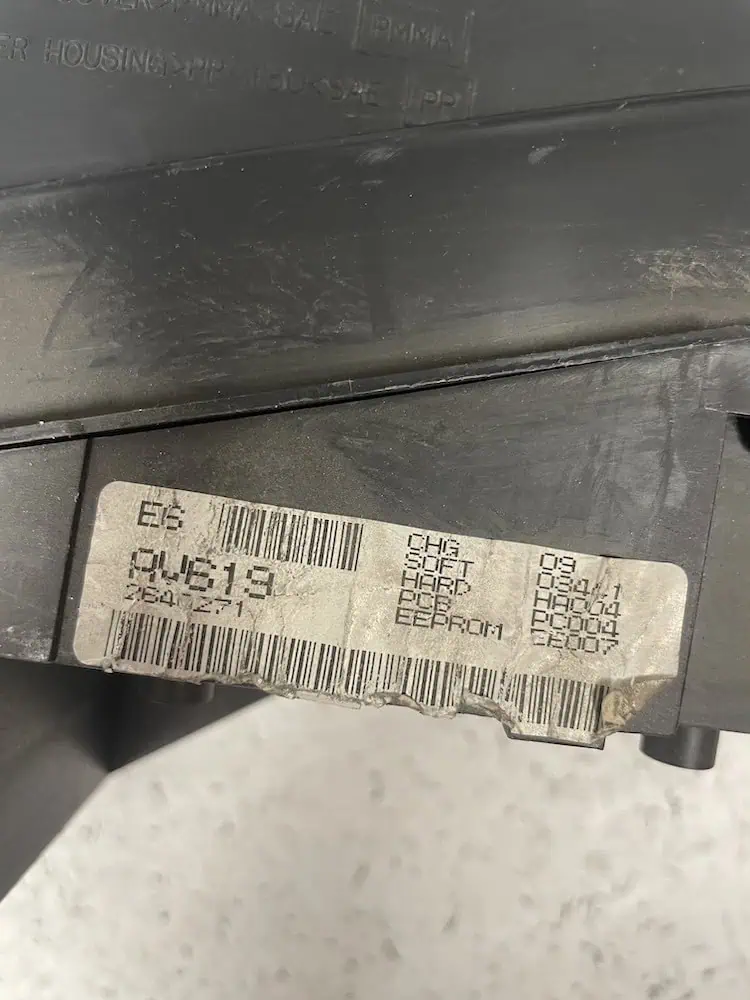 E6AV619-2 Quadro Strumenti Nissan Primera Berlina 2.2 dCi (102kw) – E6AV619