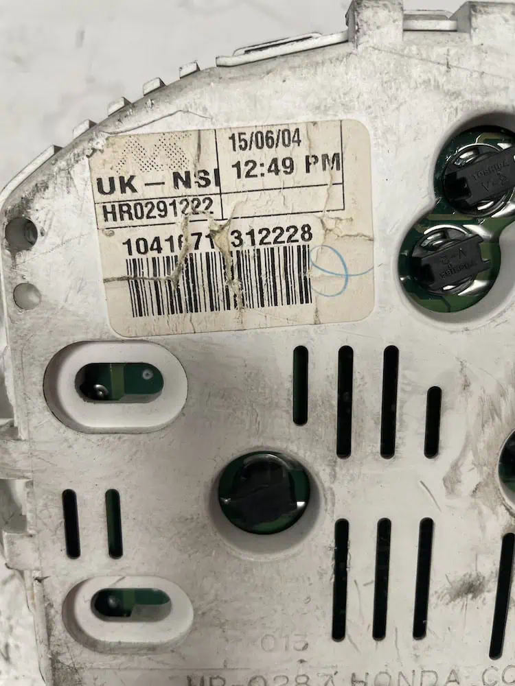 HR0291222-2 Quadro Strumenti Honda Civic 1.7 CTDi (74kw) – HR0291222