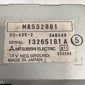 MR532881-2 Display Multifunzione Mitsubishi Pajero 2.5 Diesel (85kw) - MR532881