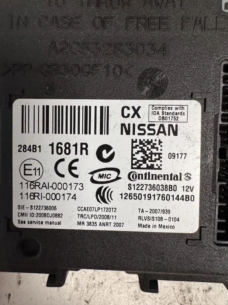 Centralina Body Computer Renault Koleos 2.0 Diesel (110kw) – S122736038B0