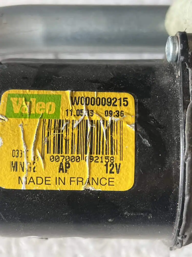 W000009215-2 Motorino Tergicristallo Anteriore Citroen C3 1.6 16V (80kw) – W000009215