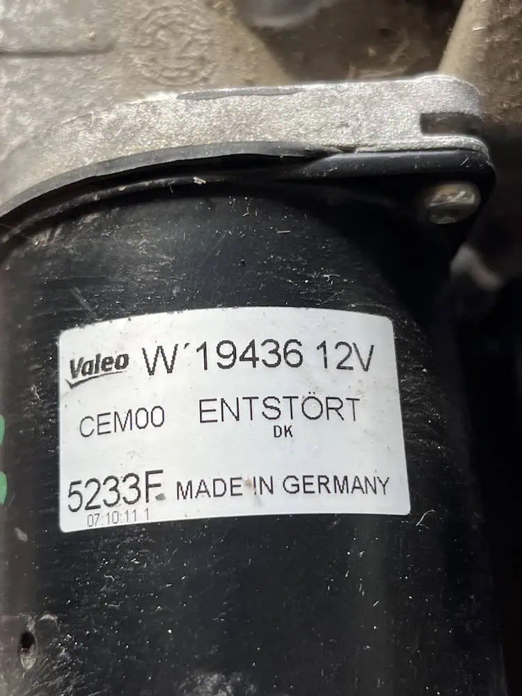 Motorino Tergicristallo Anteriore Citroen C41.6 16V VTi (88kw) – W19436