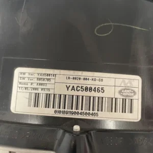 Quadro Strumenti Land Rover Range Rover Sport 2.7 D 4x4 (140kw) – YAC500465