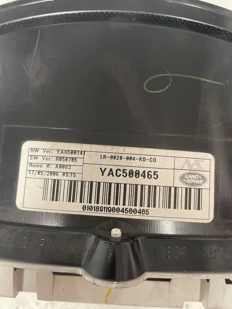 Quadro Strumenti Land Rover Range Rover Sport 2.7 D 4x4 (140kw) – YAC500465