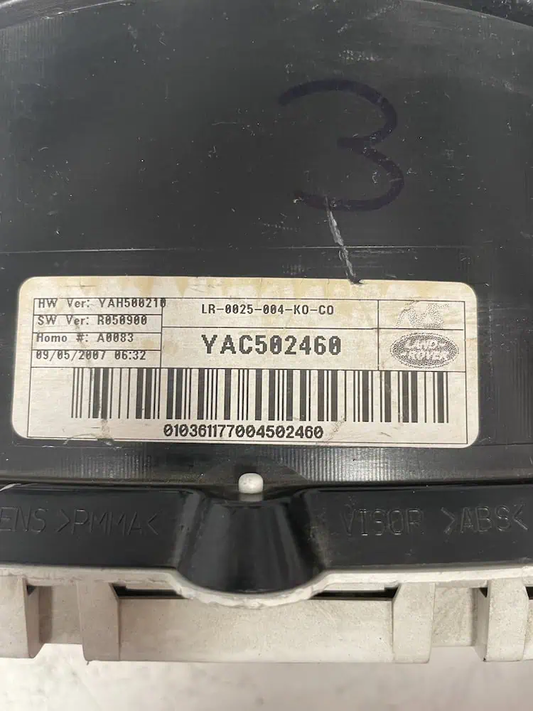 Quadro Strumenti Land Rover Discovery 2.7 TDV6 (140kw) – YAC502460