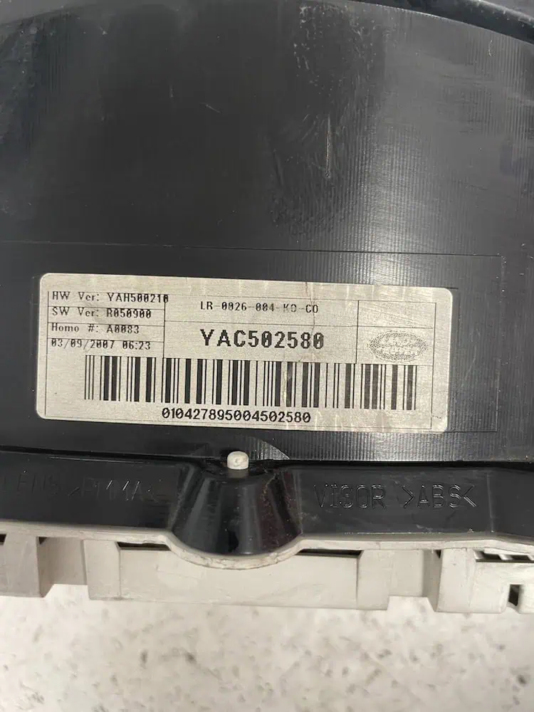 Quadro Strumenti Land Rover Range Rover Sport 2.7 Diesel (140kw) – YAC502580