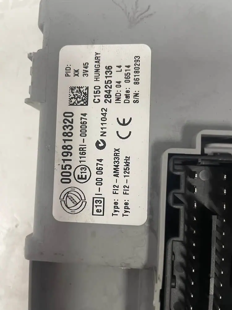 Centralina Body Computer Fiat 500 1.2 8V (2007 >) – 00519818320