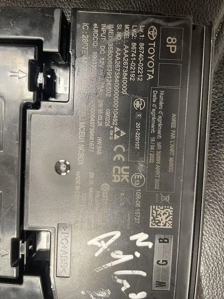 Centralina Modulo Bluetooth Toyota Yaris 1.5 Hybrid (2020 >) – 10R0615727