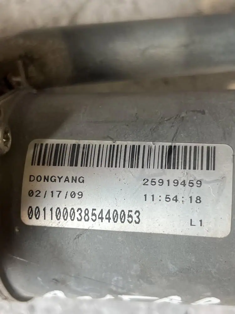 Motorino Tergicristallo Anteriore Opel Antara 2.0 CDTI (07-11) – 25919459