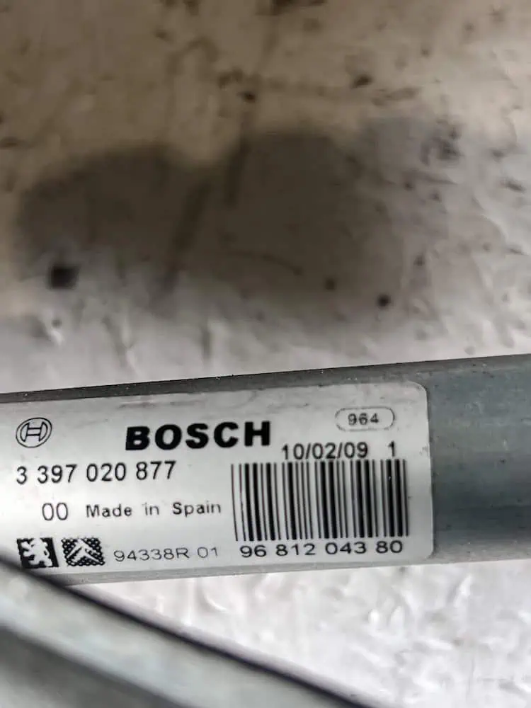 3397020877-2 Motorino Tergicristallo Anteriore Peugeot 207 1.6 HDi (06-15) – 3397020877