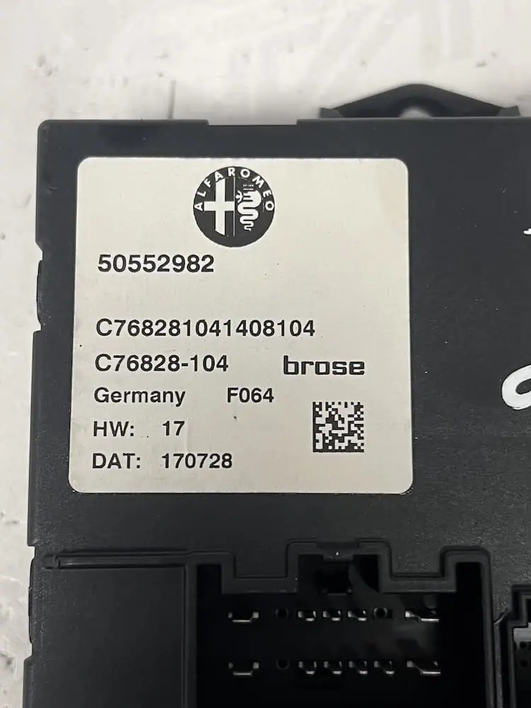 Centralina Comfort Alfa Romeo Stelvio 2.2 JTDm (140kw) – 50552982