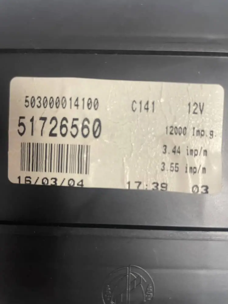 Quadro Strumenti Lancia Lybra 1.9 JTD (99-06) – 51726560