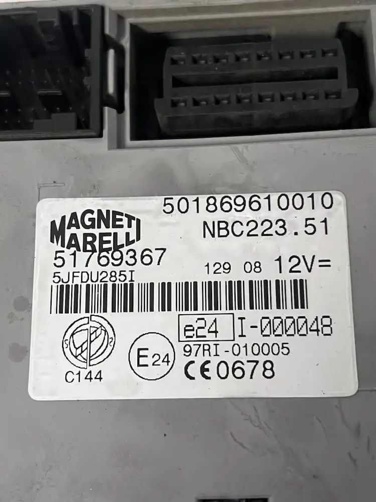 Centralina Body Computer Fiat Doblo 1.9 JTD (05-09) – 51769367