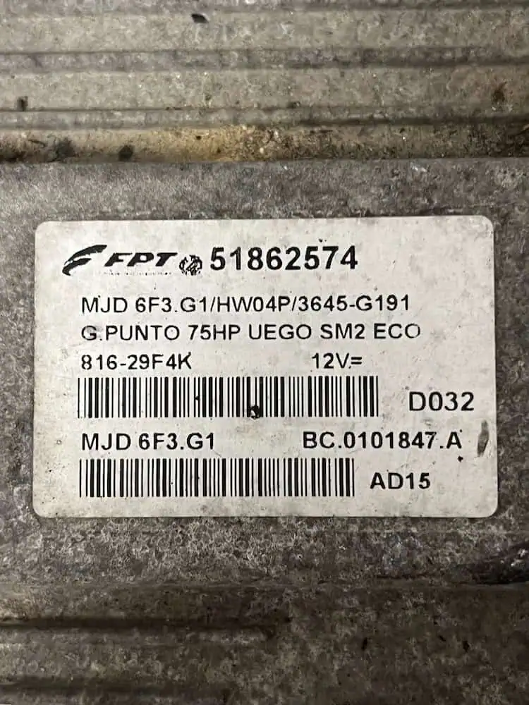 Centralina Motore Fiat Grande Punto 1.3 16V MJT (09-12) – 51862574
