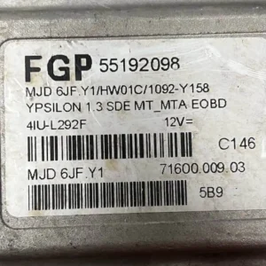 55192098-2 Centralina Motore Lancia Ypsilon 1.3 MJT (03-11) – 55192098
