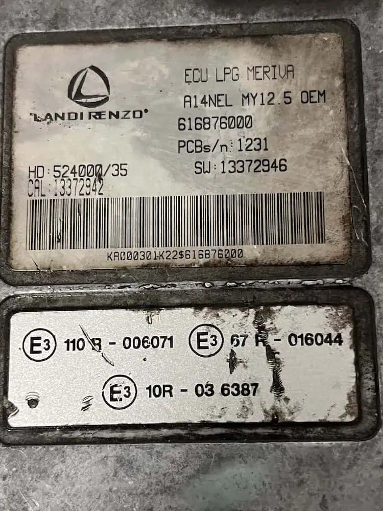 616876000-2 Centralina Motore Opel Meriva B 1.4 Benzina /GPL (2010 >) – 616876000