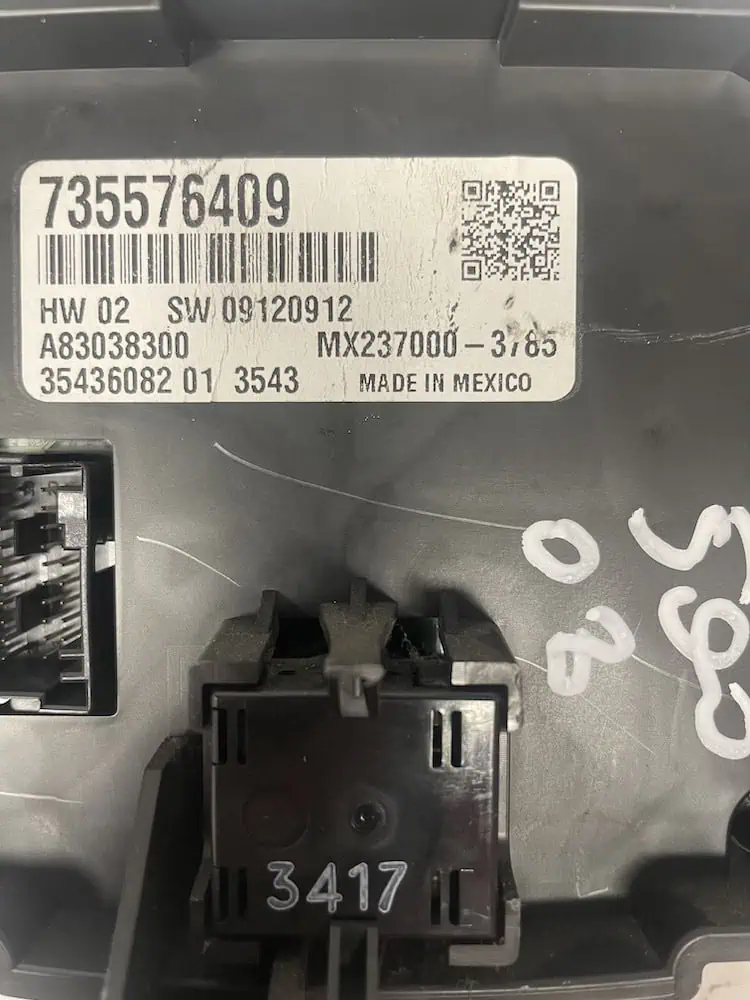 Comando Clima Fiat 500 0.9 TwinAir (07-15) – 735576409