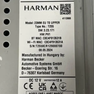 861400D870B-2 Autoradio Touch Screen Toyota Yaris 1.5 Hybrid (2020 >) – 861400D870B