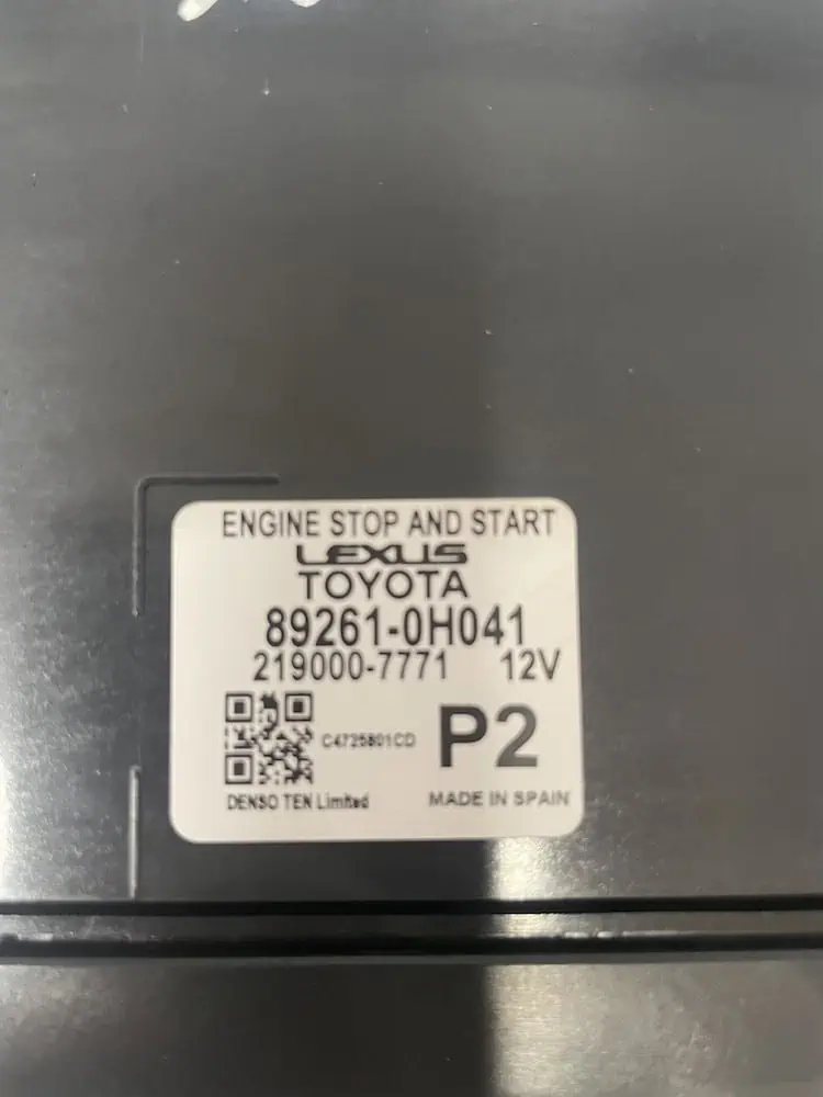 Centralina Start&Stop Toyota Aygo 1.0 12V (2021 >) – 892610H041